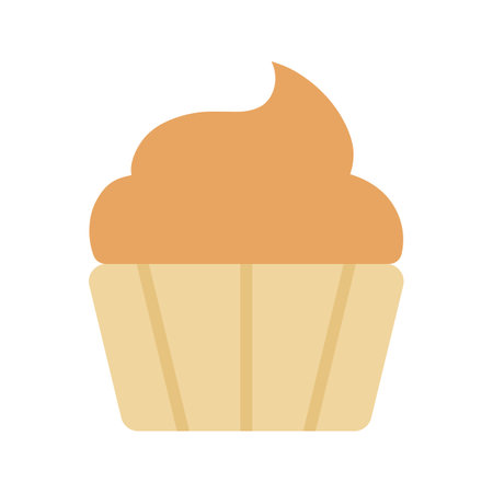 Muffin icon vector image. Suitable for mobile apps, web apps and print media.のイラスト素材