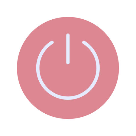 Power Button icon vector image. Suitable for mobile apps, web apps and print media.