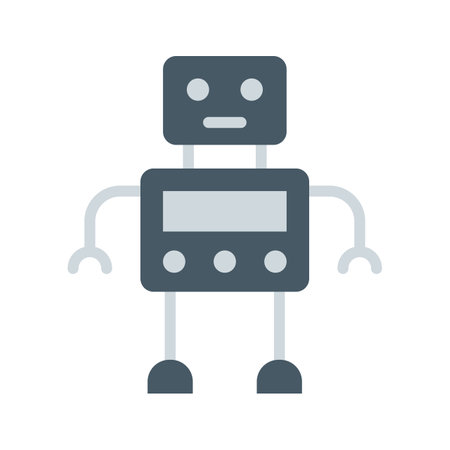 Robot icon vector image. Suitable for mobile apps, web apps and print media.のイラスト素材
