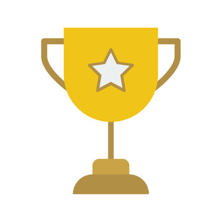 Trophy icon vector image. Suitable for mobile apps, web apps and print media.のイラスト素材