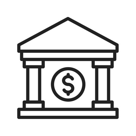 Bank icon vector image.のイラスト素材