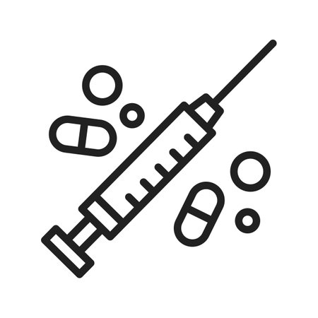 Drug icon vector image.のイラスト素材