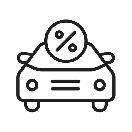 Car Loan icon vector image.のイラスト素材