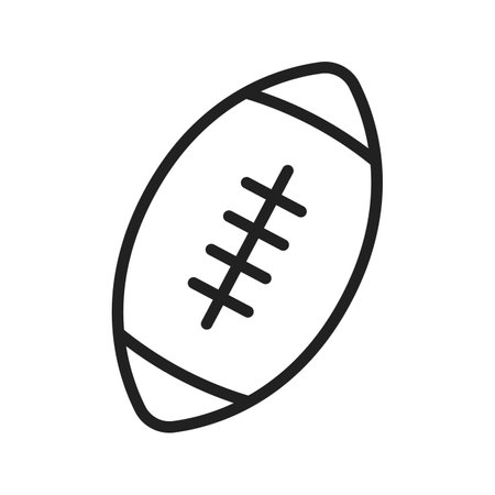 Rugby Ball icon vector image.のイラスト素材