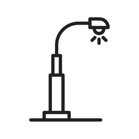 Street Lamp icon vector image.のイラスト素材