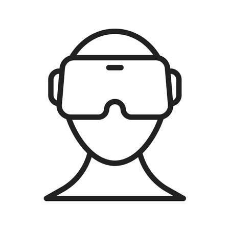 Vr Glasses icon vector image.のイラスト素材