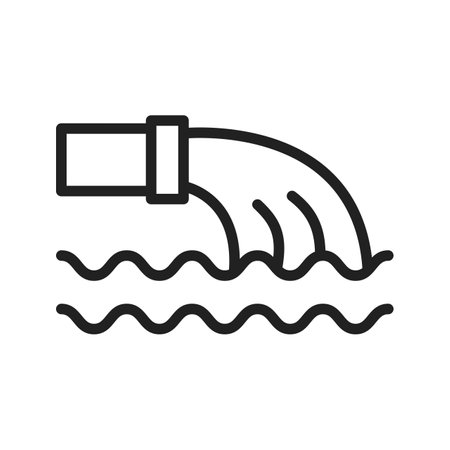Waste Water icon vector image.のイラスト素材