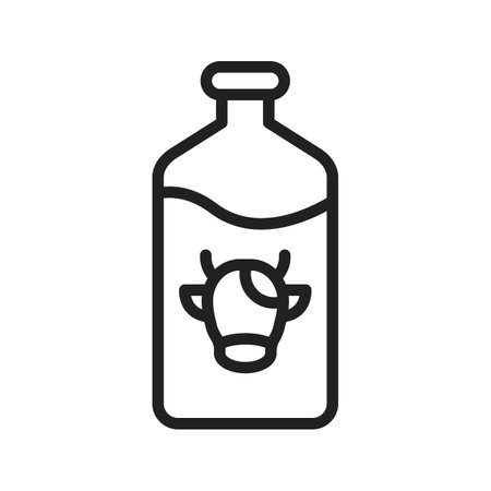 Milk icon vector image.のイラスト素材