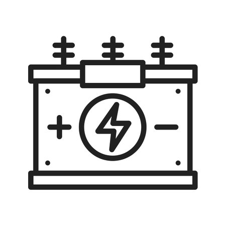 Power Transformer icon vector image.のイラスト素材