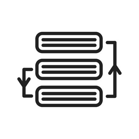 Prioritize icon vector image.のイラスト素材