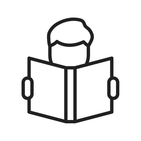 Reading icon vector image.のイラスト素材