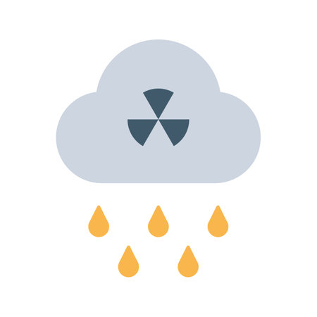 Acid Rain icon vector image.のイラスト素材