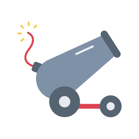 Cannon icon vector image.のイラスト素材