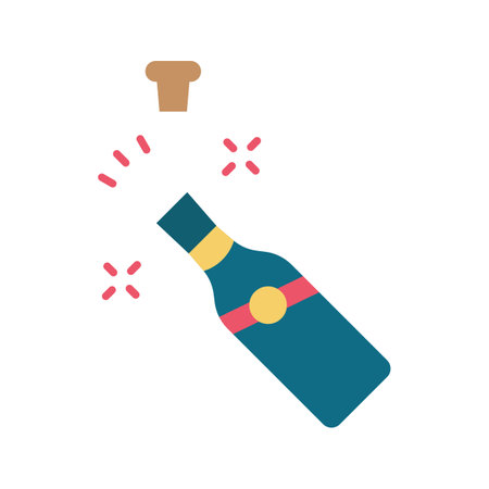 Champagne icon vector image.のイラスト素材