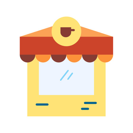 Coffee Shop icon vector image.のイラスト素材