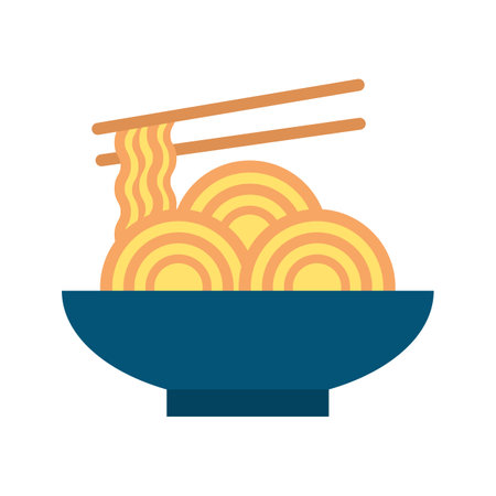 Noodles icon vector image.のイラスト素材
