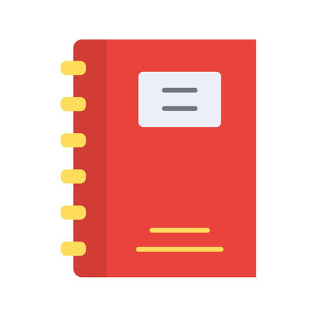 Note Book icon vector image.のイラスト素材