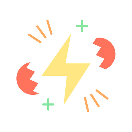 Nuclear Fission icon vector image.のイラスト素材