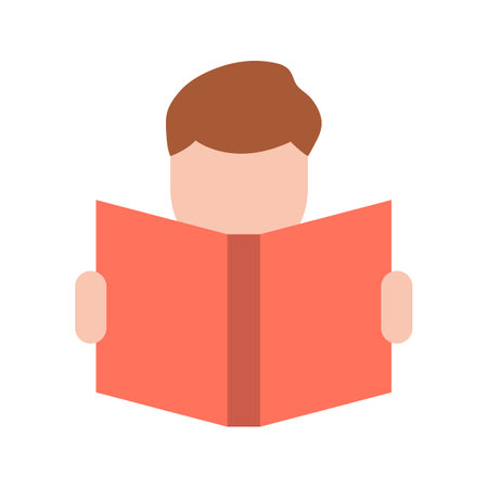 Reading icon vector image.のイラスト素材