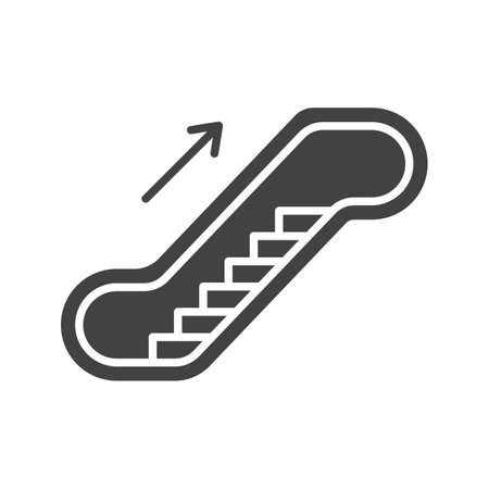 Escalator icon vector image.のイラスト素材