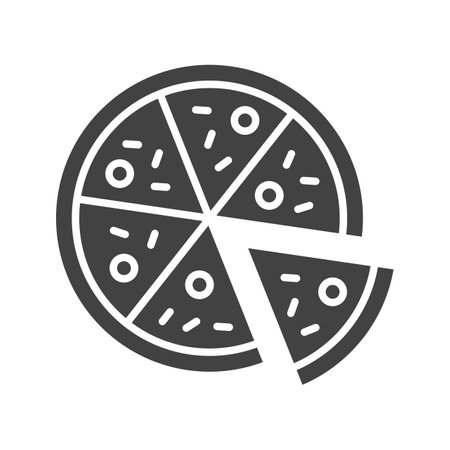 Pizza icon vector image.のイラスト素材