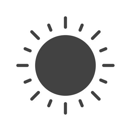 Sun icon vector image.のイラスト素材