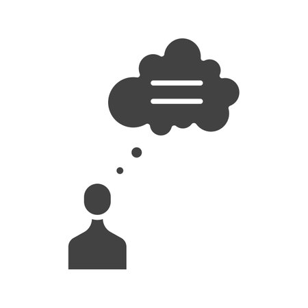 Thought Bubble icon vector image.のイラスト素材