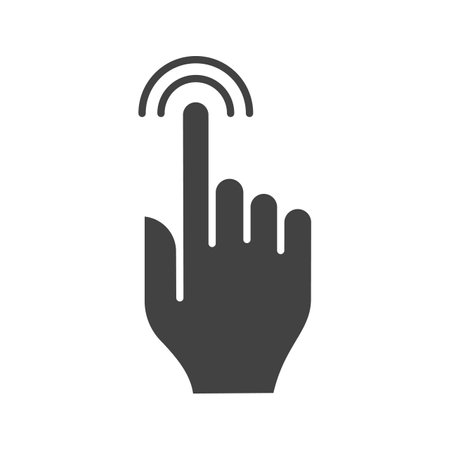 Touch icon vector image.のイラスト素材