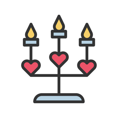 Candelabrum icon vector image.のイラスト素材