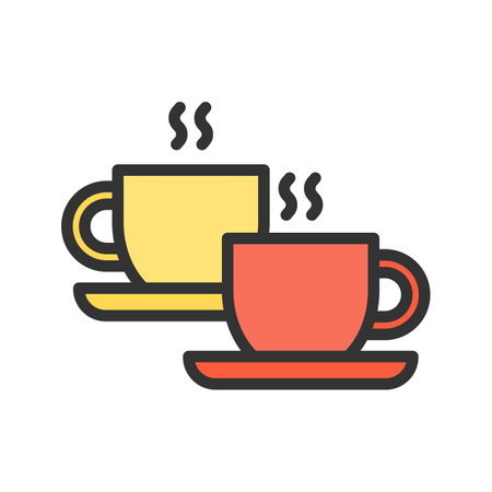 Coffee Cups icon vector image.のイラスト素材