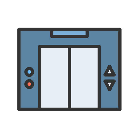 Elevator icon vector image.のイラスト素材