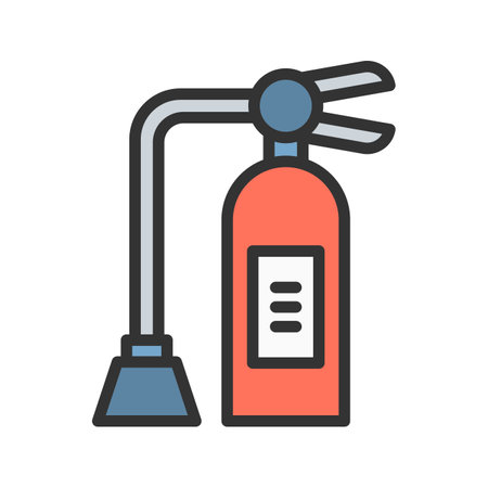 Fire Extinguisher icon vector image.のイラスト素材