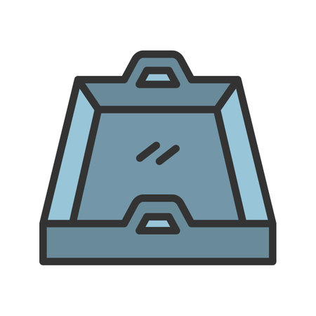 Food Tray icon vector image.のイラスト素材
