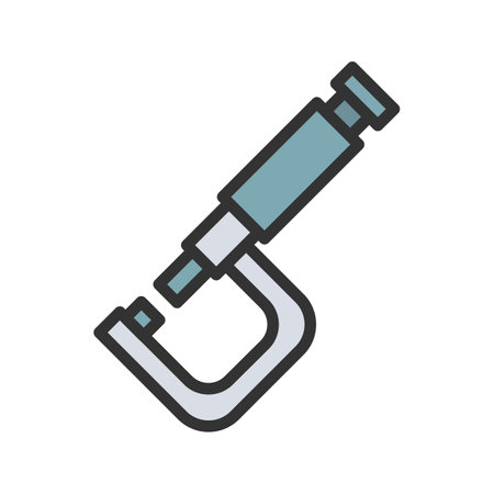 Micrometer icon vector image.のイラスト素材