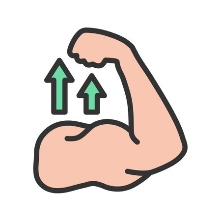 Strong icon vector image.のイラスト素材
