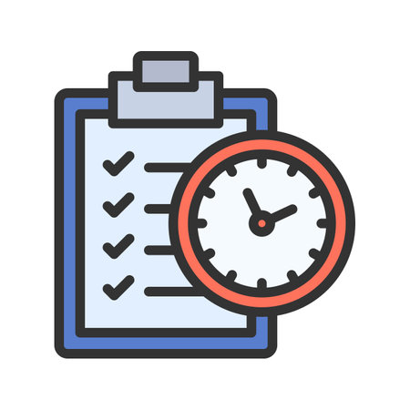 Time Management icon vector image.のイラスト素材
