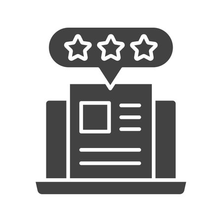 Blog Review Icon Image.のイラスト素材