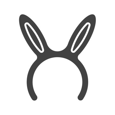 Bunny Ears Icon Image.のイラスト素材