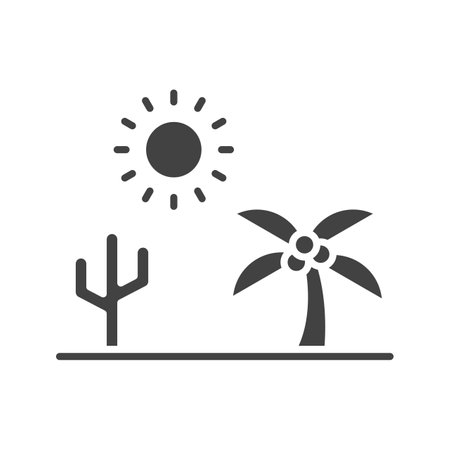 Desert Icon Image.のイラスト素材