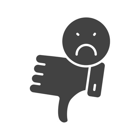 Dissatisfied Icon Image.のイラスト素材