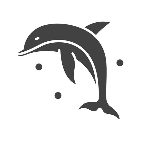 Dolphin Icon Image.のイラスト素材