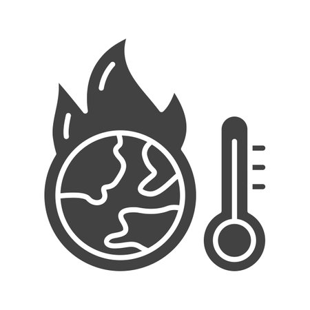 Global Warming Icon Image.のイラスト素材