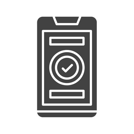 Mobile Check Icon Image.のイラスト素材