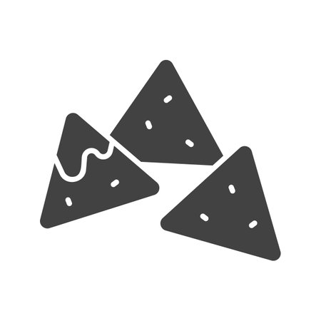 Nachos Icon Image.のイラスト素材