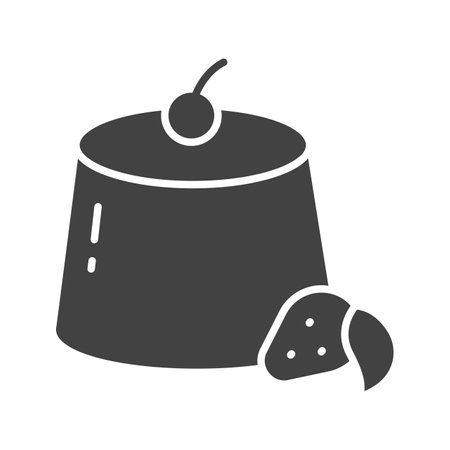 Pudding Icon Image.のイラスト素材