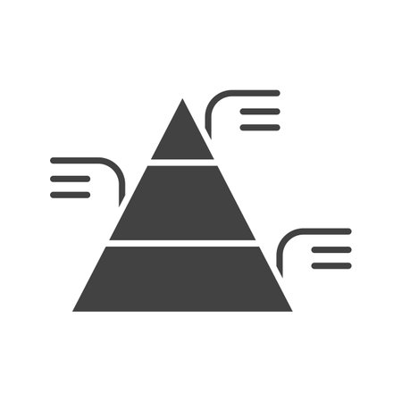 Pyramid Chart Icon Image.のイラスト素材