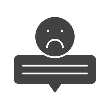 Sad Review Icon Image.のイラスト素材