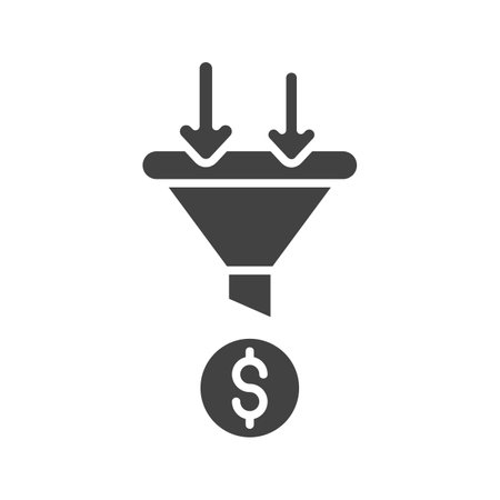 Sale Funnel Icon Image.のイラスト素材