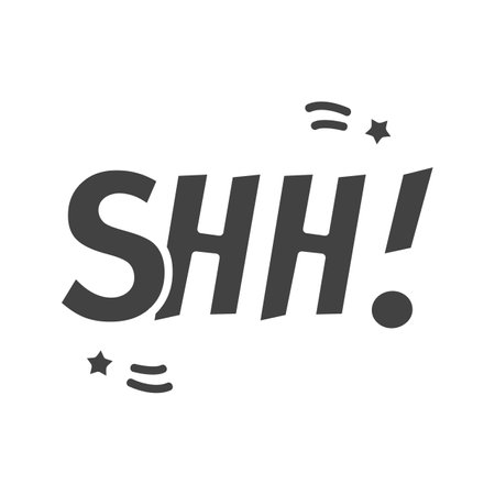 Shh Icon Image.のイラスト素材