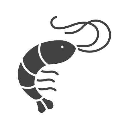 Shrimp Icon Image.のイラスト素材